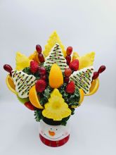 Holiday Fresh Fruit Arrangement w/ white chocolate trees